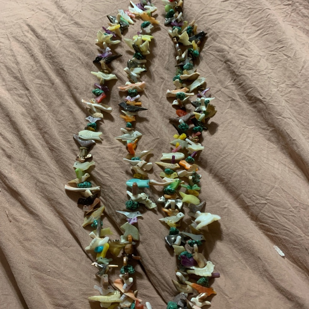 Fantastic Zuni Fetish Necklace